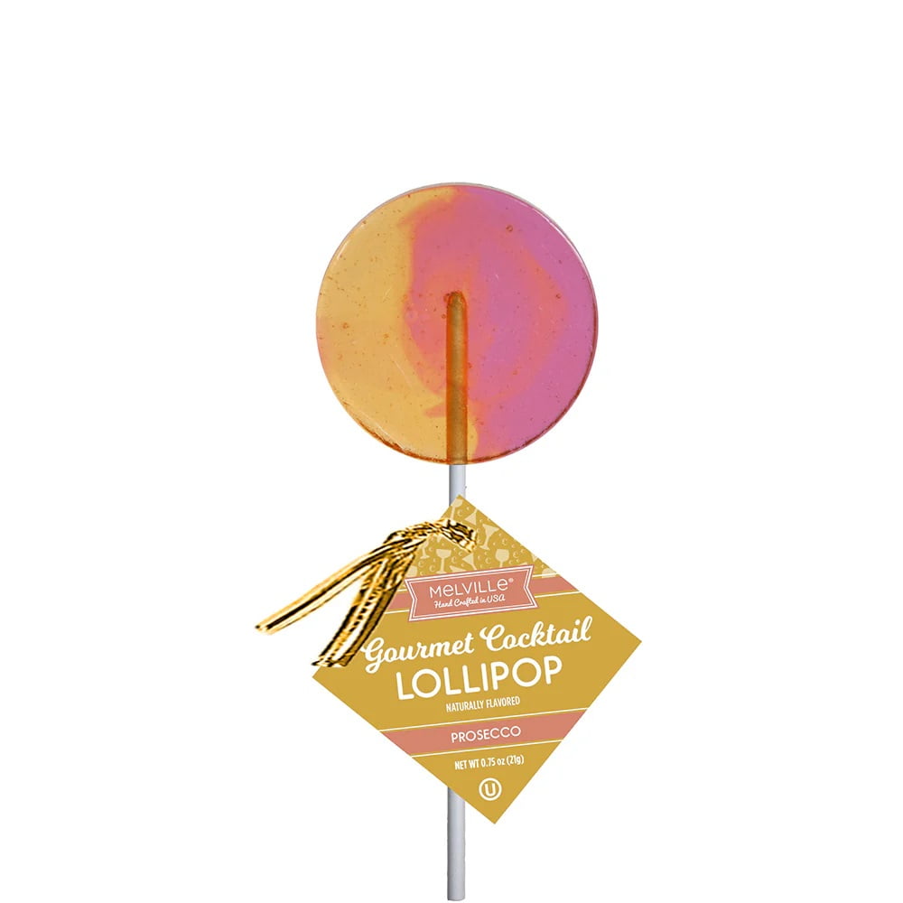 Melville Candy Gourmet Cocktail Lollipops, Prosecco Flavor - 3 Pops ...