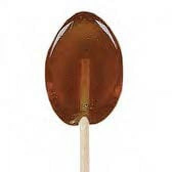 Melville Candy Hard Candy Honey Spoons Lollipop On Wooden Ball Sticks, Whisky & Lemon Hot Toddy - 5 Count Gusset Bag