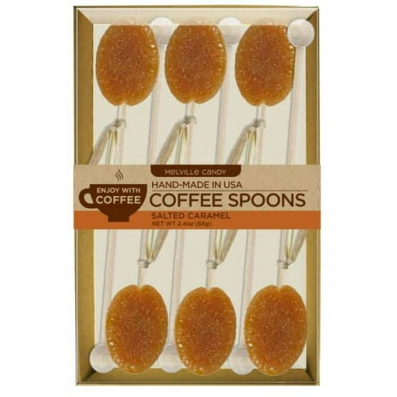 Melville Candy Salted Caramel Coffee Spoons Gift Set 6 Count