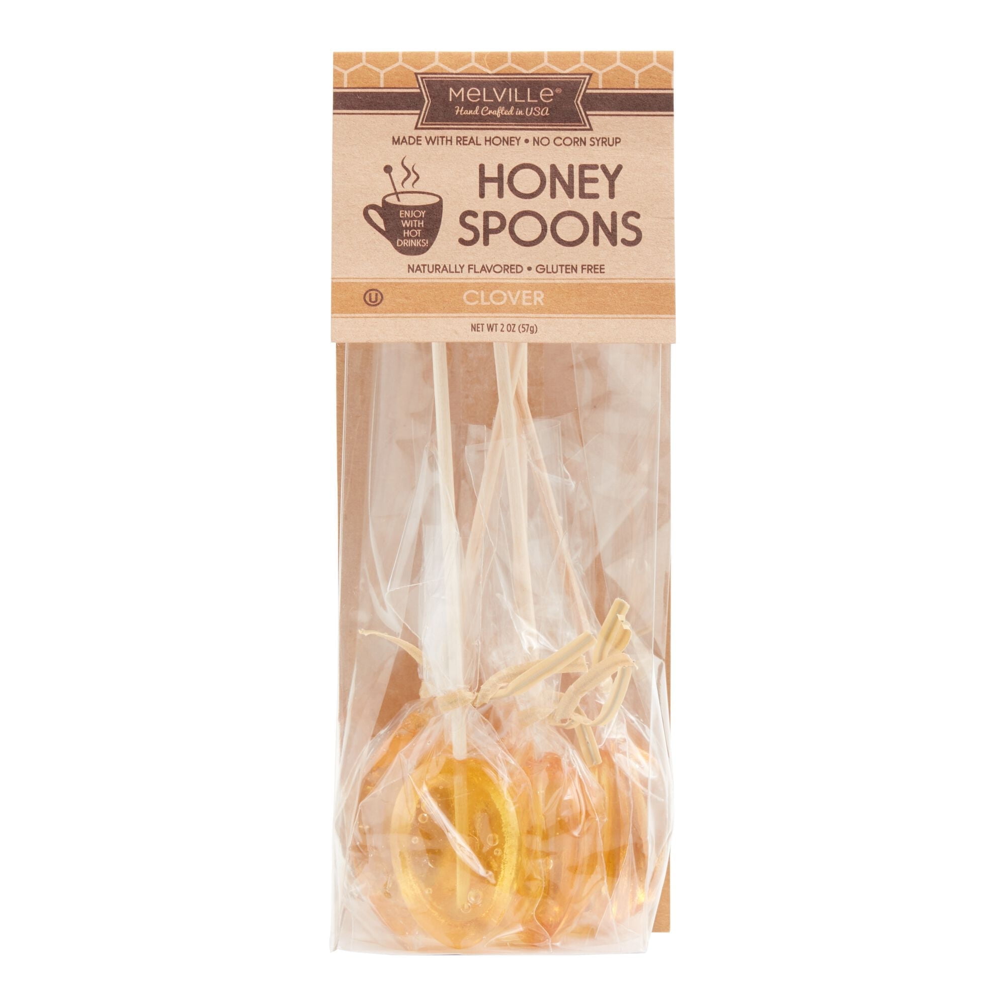 Melville Clover Honey Spoons 2.4 oz