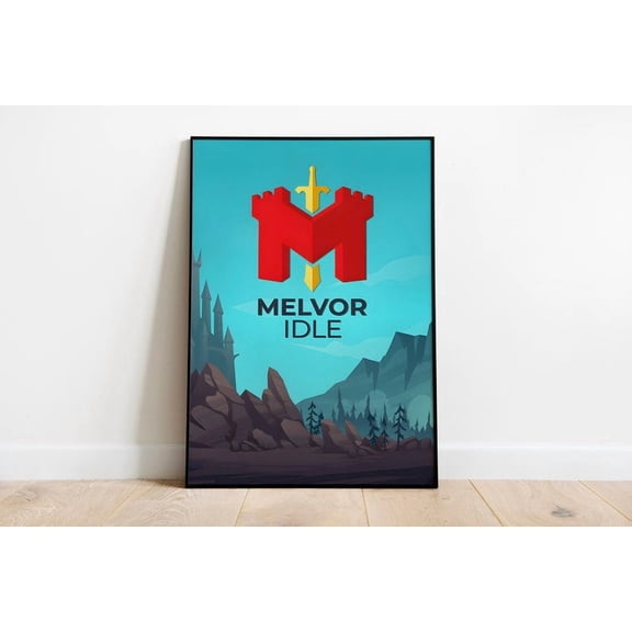 Melvor Idle Poster Print | Gaming Poster | Room Decor | Wall Decor | Gaming Decor| Gaming Gifts | Video Game Poster | Video Game Print Size 24x36 Unframed Poster