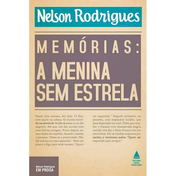 Memórias: a menina sem estrela (Paperback)