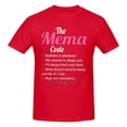 thumbnail image 1 of Mema Grandma Gift The Mema Code Men'S Basic Short Sleeve T-Shirt Red 6x-Large, 1 of 5