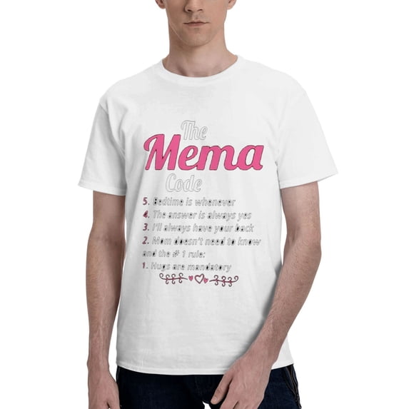 Mema Grandma Gift The Mema Code Men'S Basic Short Sleeve T-Shirt White Xx-Large