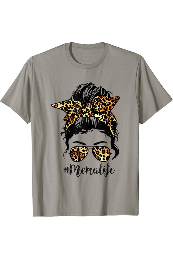 Mema Life Messy Bun Funny Mema Mother'S Gifts T-Shirt Unisex S-5XL Hot Trending Shirt, Vintage Birthday Gift