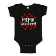 thumbnail image 1 of Mema Was Here Baby Bodysuit One Piece 12 mo Black, 1 of 3