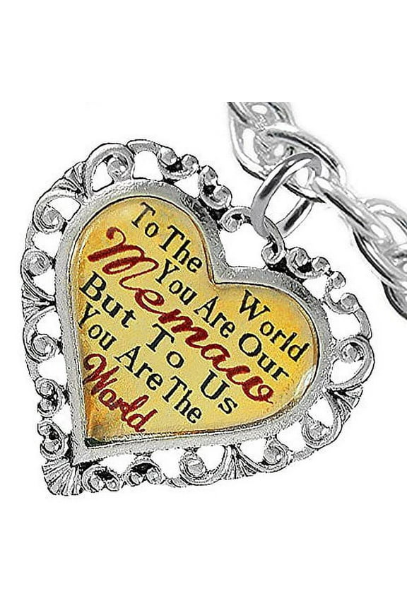 Memaw Heart Charm Bracelet 2016 Hypoallergenic, Safe, Nickel, Lead, & Cadmium Free!