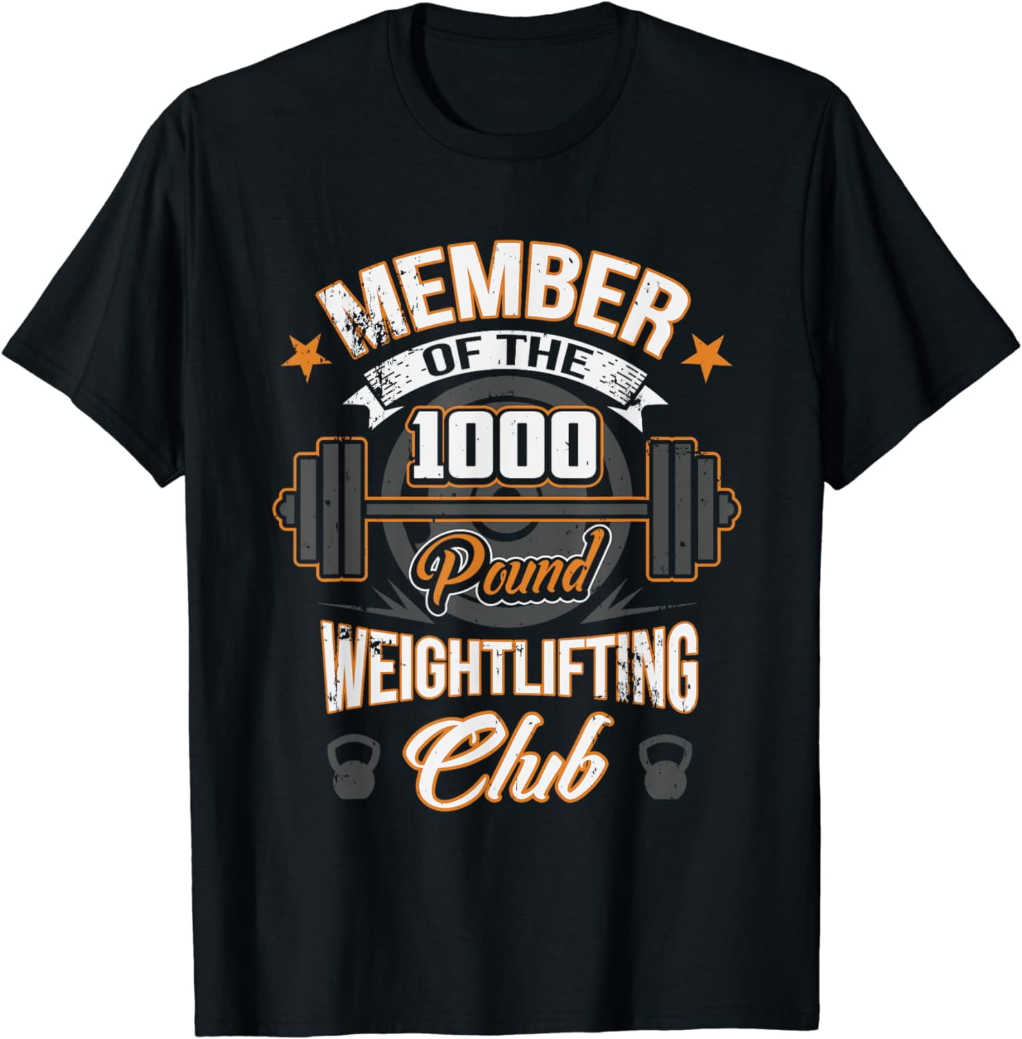1000 Pound Club Member Powerlifting T-Shirt 1000 Pound Club Member Powerlifting T-Shirt
