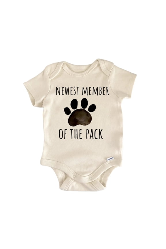 Member Of The Pack Dog Wolf Baby Gift Baby OnesieĀ®