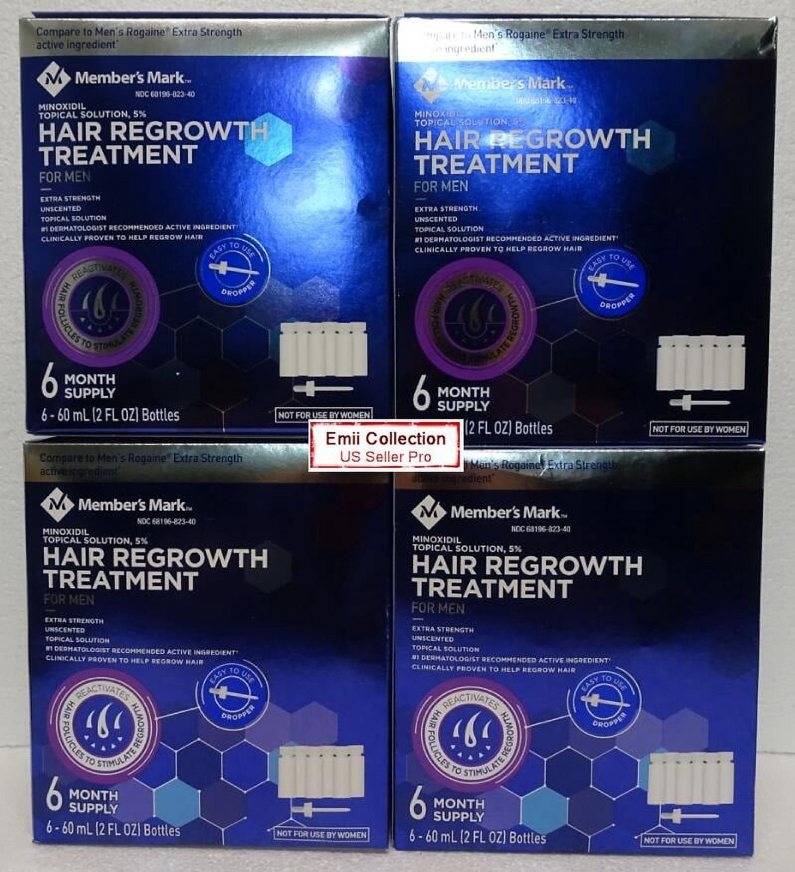 Member S Mark Minoxidil Topical Solution USP 5 Hair Regrowth Treatment