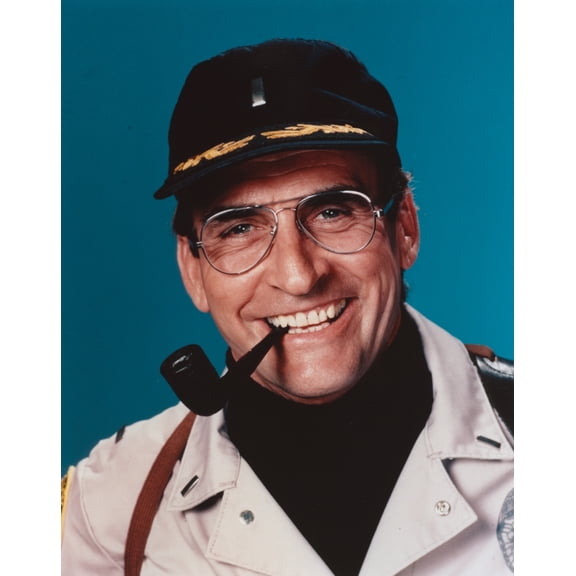 Member of Hill Street Blues with Pipe in Black Hat Photo Print (8 x 10)
