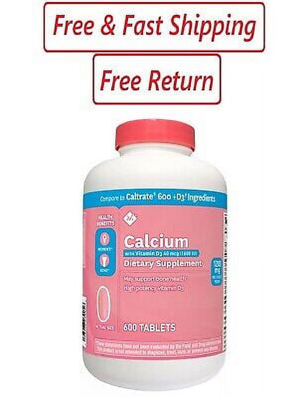 Member‘s Mark 600mg Calcium + D3 Dietary Supplement (600 ct.)