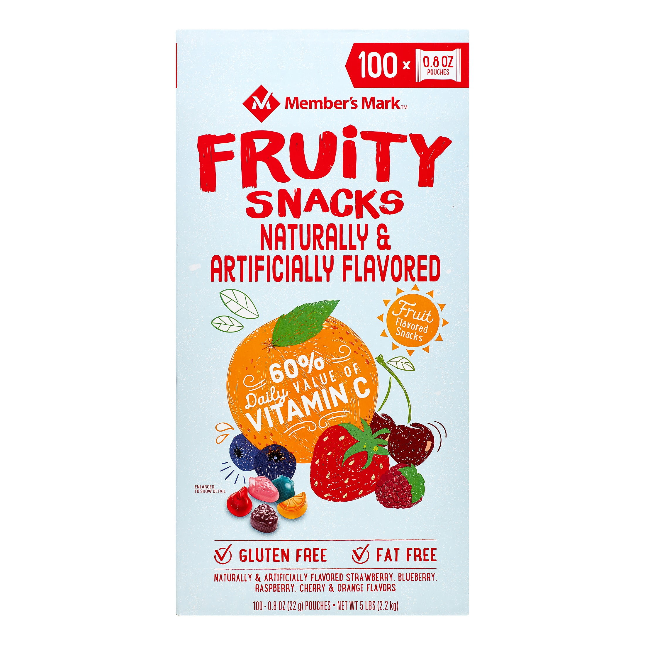 Member's Mark Fruity Snacks, 0.8 Oz, 100 Ct