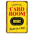 thumbnail image 1 of Members Only Card Room Rustic Sign - Exclusive Bar Room Decor, 1 of 1