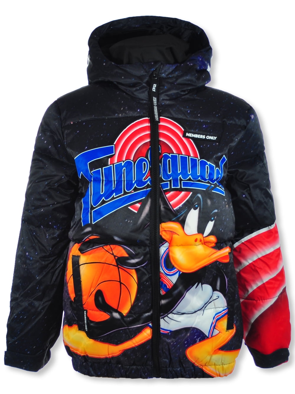 Members Only Looney Tunes Boys Tune Squad Jacket black 2t Toddler