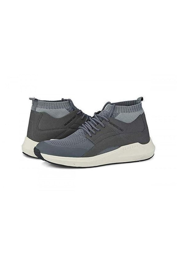 Men's Knit Sock Mesh Fashion Sneaker, Gray, 10
