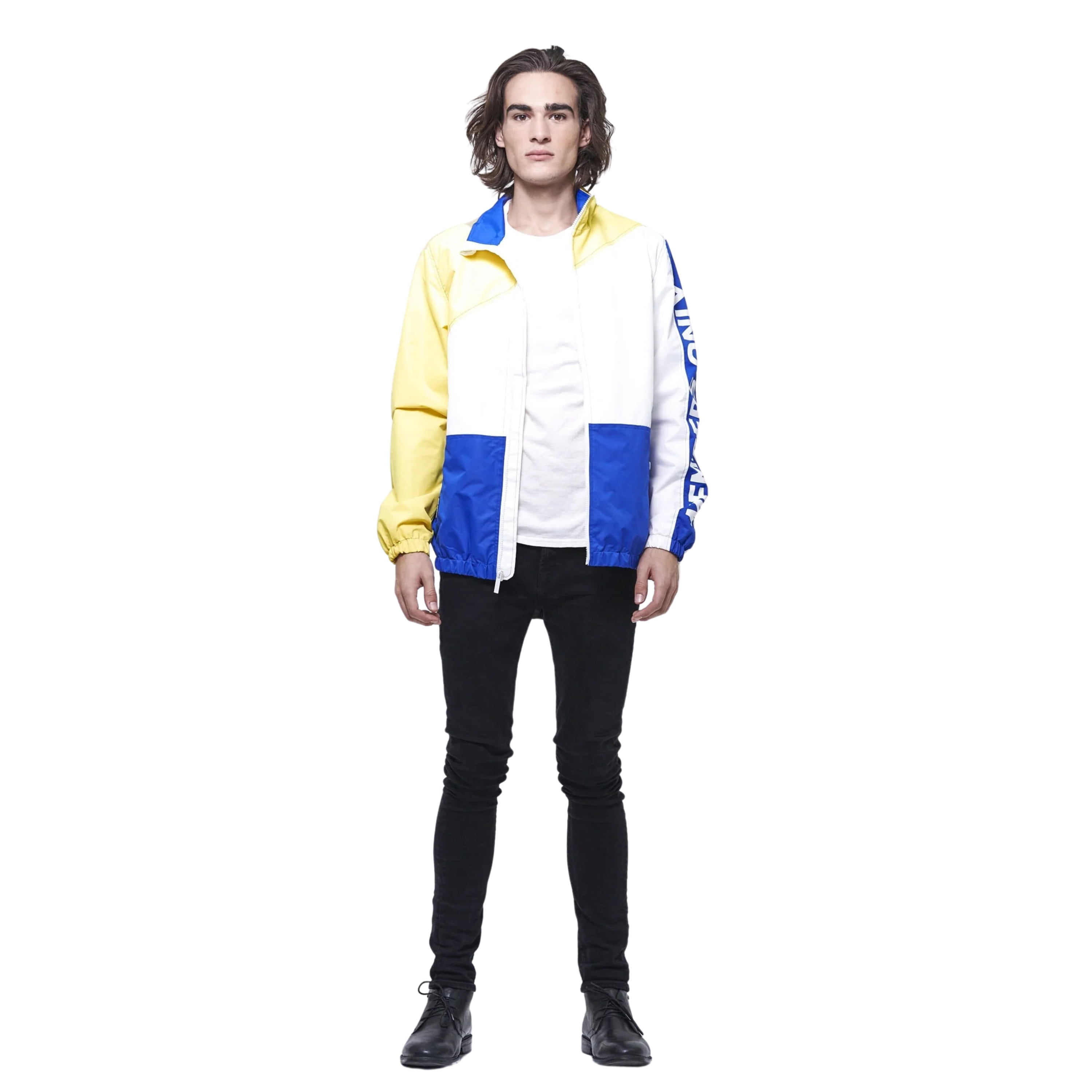 Members Only Men's Nautical Color Block Jacket, Yellow, 2XLarge