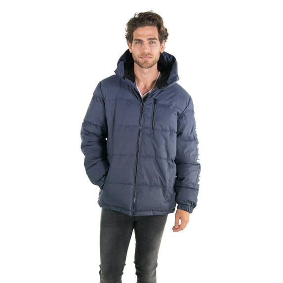 Members Only Men's Twill Block Puffer Jacket - Navy , 2XL