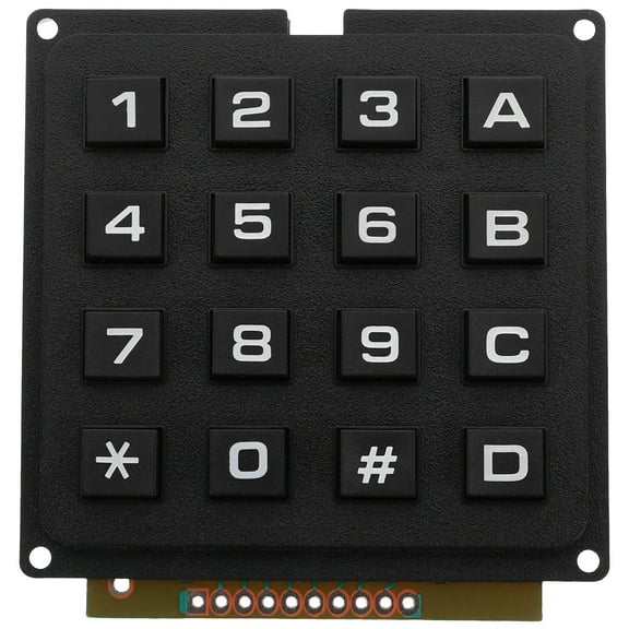 16-Key Membrane Keyboard Module with Array , Flexible for Electronic Projects and Devices