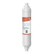 Membrane Solutions 10-inch Alkaline Water Filter pH with Replacement Alkaline Filter for 6-Stage RO System Quick Connect Replacement or Add-on, pH Balance and Restore Minerals