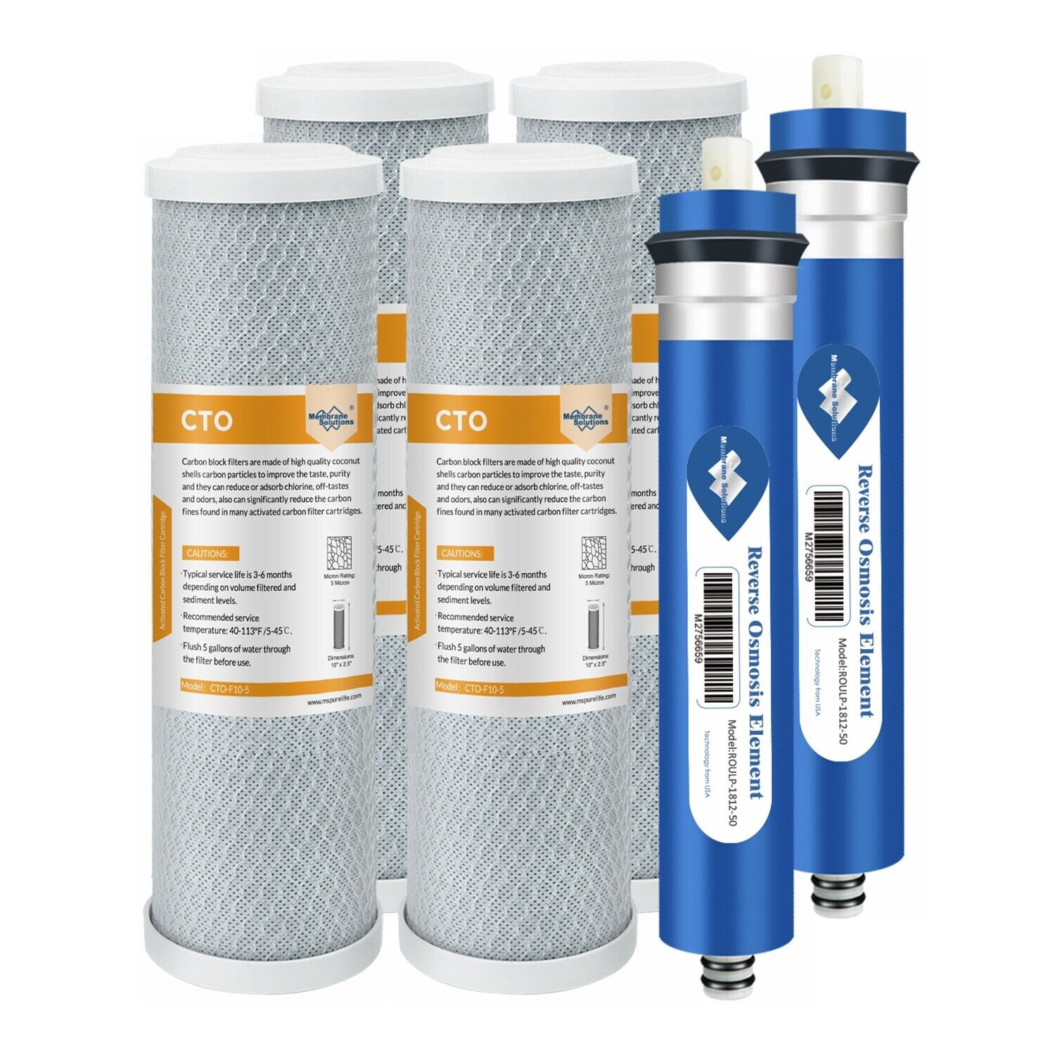 Membrane Solutions Combo Pack Water Filter Replacement Cartridge