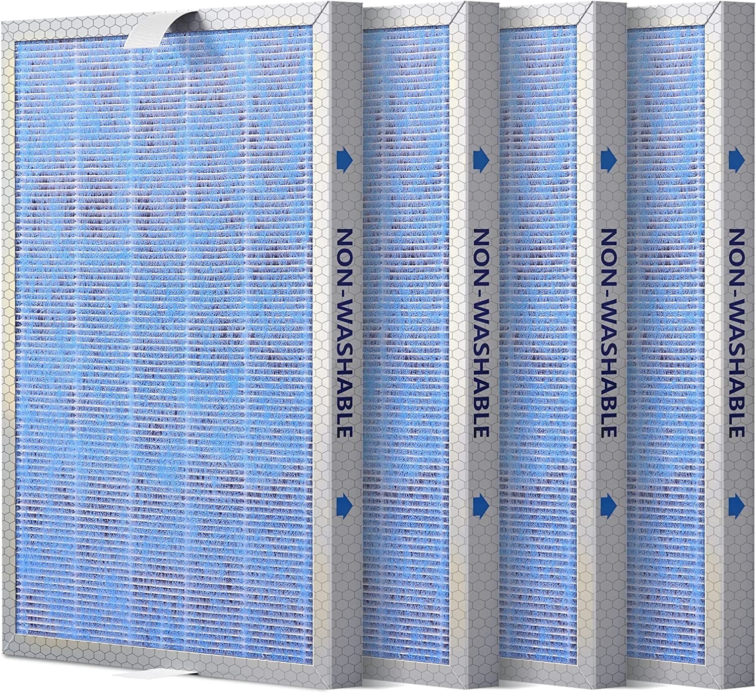 Membrane Solutions Genuine MSA3 Replacement Filter, Technology 3-in-1 HEPA Filter for MSA3S MSA3W Air Purifier, Pack of 4
