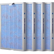 Membrane Solutions Genuine MSA3 Replacement Filter, Technology 3-in-1 HEPA Filter for MSA3S MSA3W Air Purifier, Pack of 4