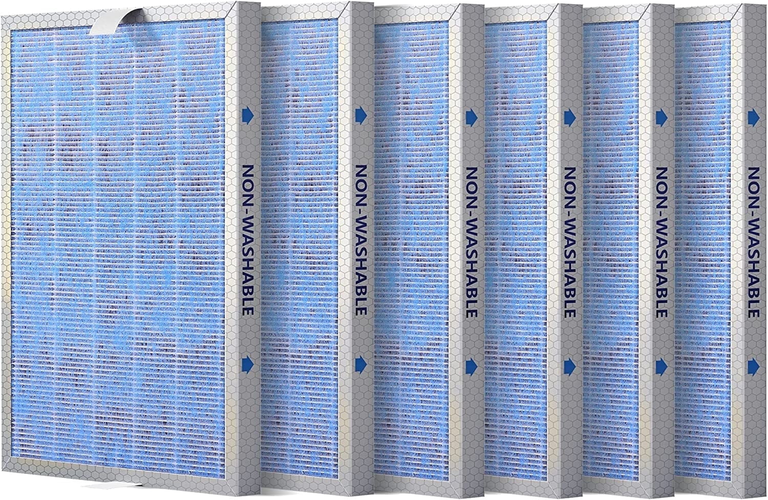 Membrane Solutions Genuine MSA3 Replacement Filter, Technology 3-in-1 HEPA Filter for MSA3S MSA3W Air Purifier, Pack of 6