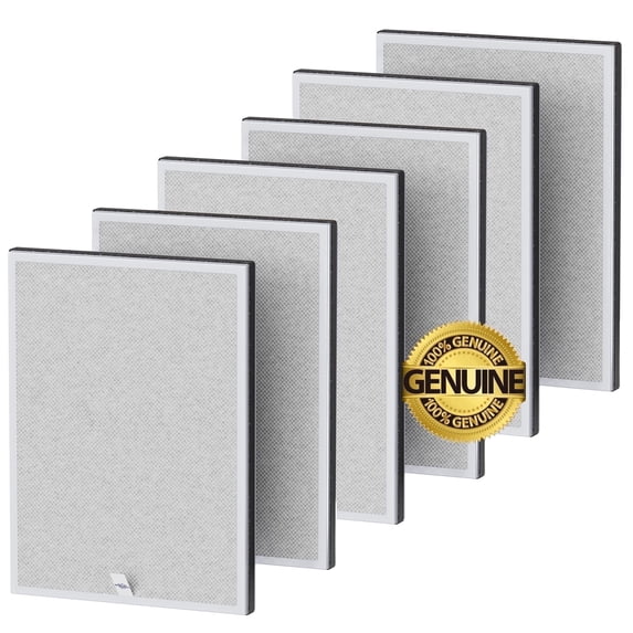 Membrane Solutions MSA3 Smoke Remover Replacement Filter, Advanced Technology 3-in-1 HEPA Filter for MSA3S MSA3W Air Purifier, Pack of 6