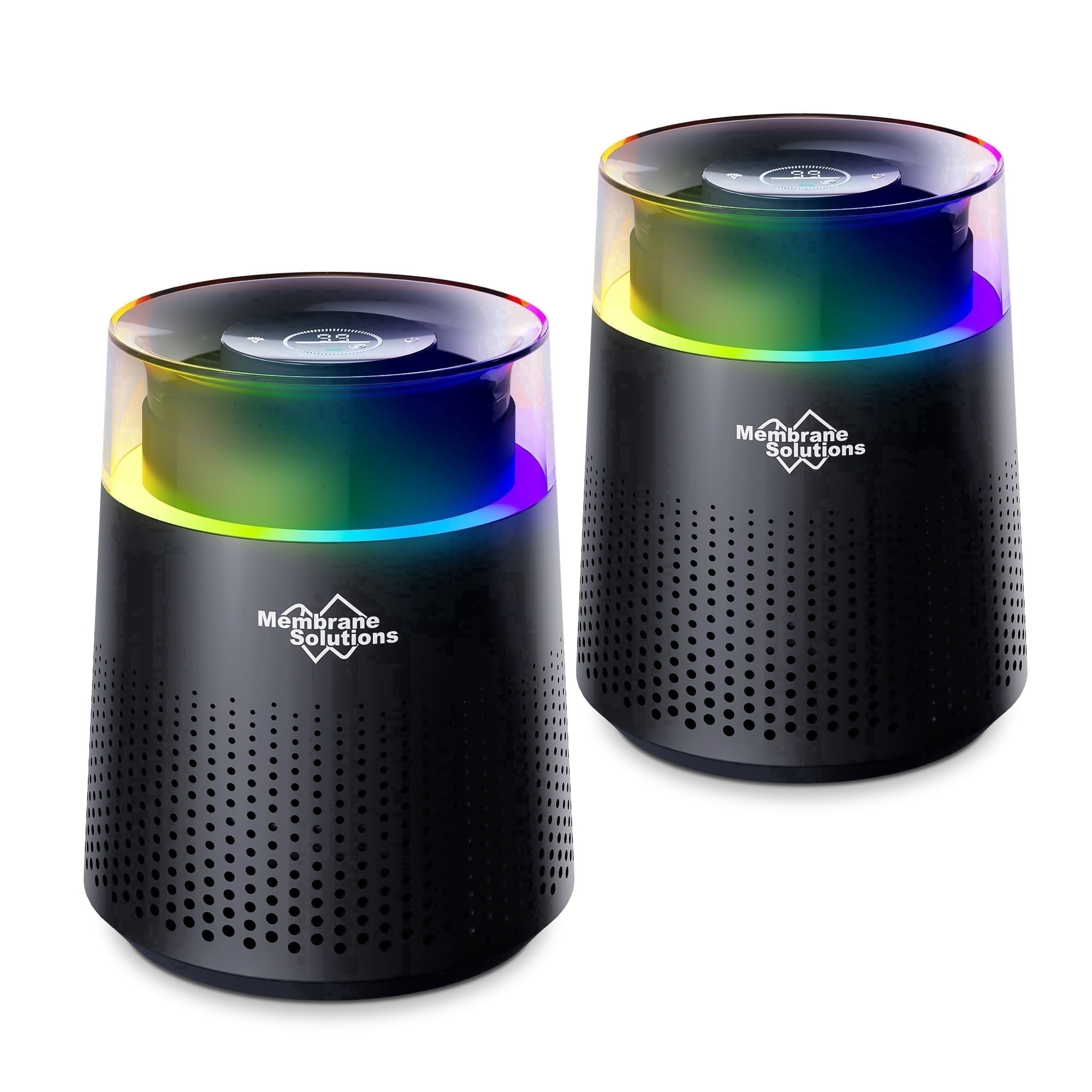 Membrane Solutions MSB5W 215 Sq Ft HEPA Air Purifier for Home Room, Smart Purificador,Remove 99.97% of Particles and Air Pollution,Black (2pack)