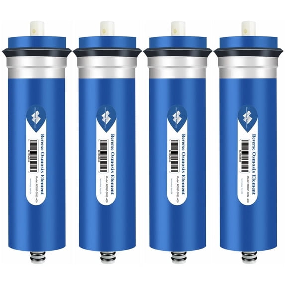 Membrane Solutions Reverse Osmosis Membrane 400G RO Membrane Water Filter Replacement for Under Sink and Reverse Osmosis System, 4 Pack