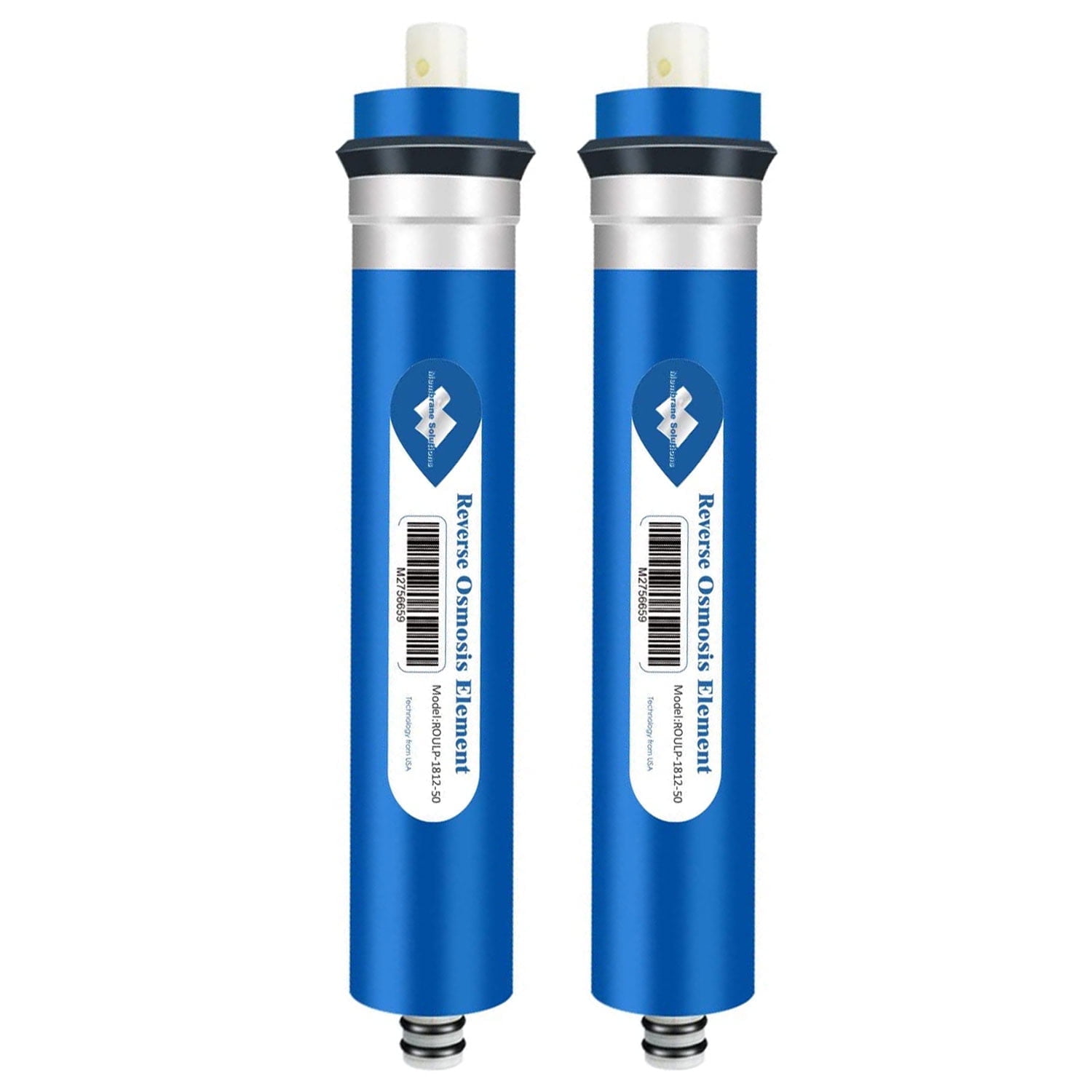 Membrane Solutions Reverse Osmosis Membrane 50G RO Membrane Water Filter Replacement for Under Sink and Reverse Osmosis System, 2 Pack