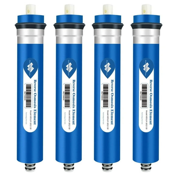 Membrane Solutions Reverse Osmosis Membrane 50G RO Membrane Water Filter Replacement for Under Sink and Reverse Osmosis System, 4 Pack