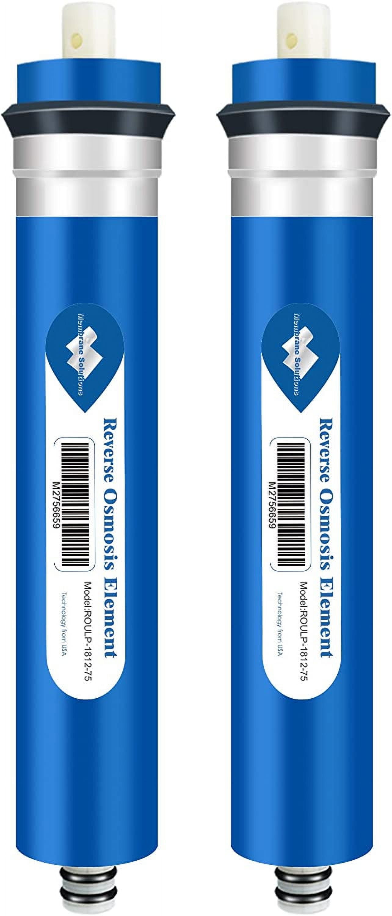 Membrane Solutions Reverse Osmosis Membrane 75G RO Membrane Water Filter Replacement for Under Sink and Reverse Osmosis System, 2 Pack