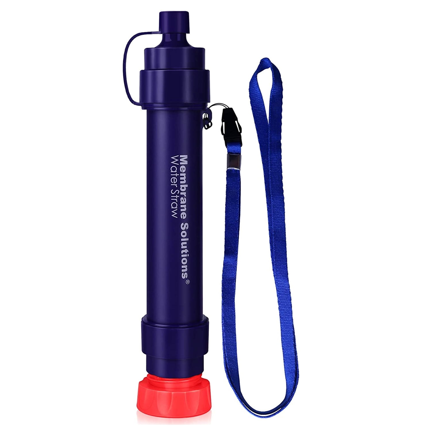 Simpure Filtered Water Bottle, Emergency Water Purifier with 4-Stage Integrated Filter Straw for Travel, Camping, Hiking, Backpacking, BPA Free, Size