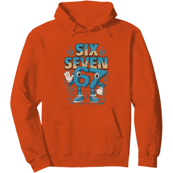 Meme 67 Six Seven 6 7 Italian Brainrot Hoodie ,Full Sizes S-5XL