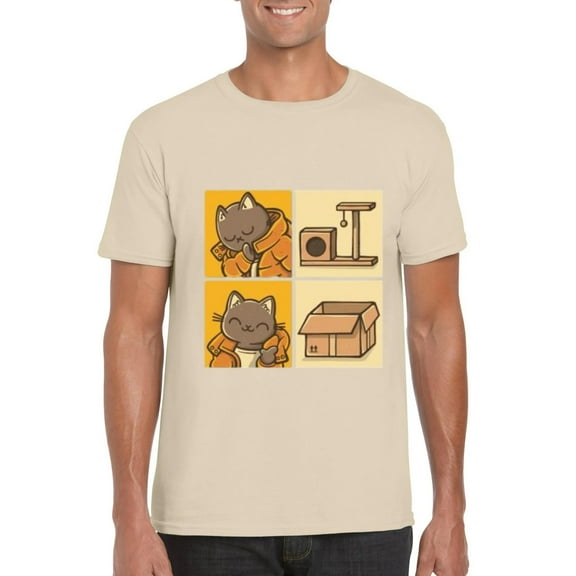 Meme Cat Funny Internet Viral Humor Sarcastic Kitty Feline T-Shirt, for men & women, up to size 5XL