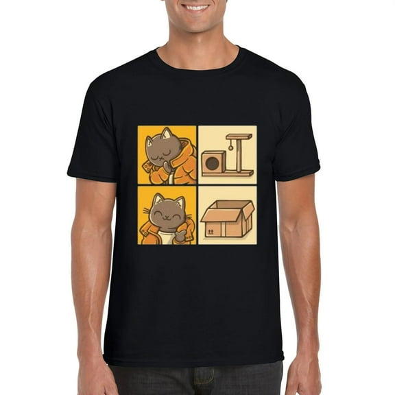 Meme Cat Funny Internet Viral Humor Sarcastic Kitty Feline T-Shirt, for men & women, up to size 5XL