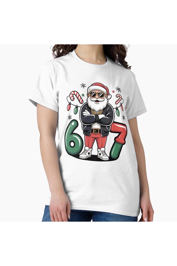Meme Claus Christmas Cool Holiday Graphic Art Gift Unisex T-Shirt up to size 5XL