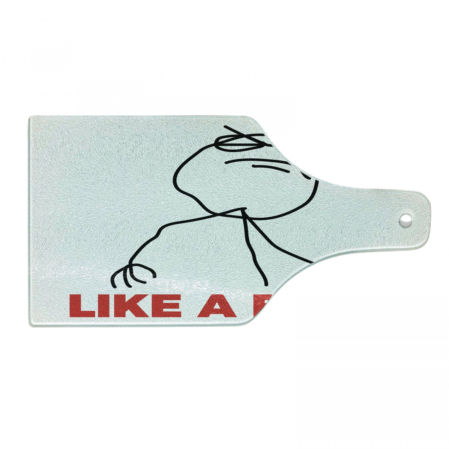 Funny Stickman Meme Tempered Glass Cutting Board
