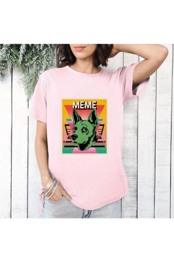 Meme Dog Funny Internet Viral Humor Sarcastic Canine Pet T-Shirt, for men & women, up to size 5XL