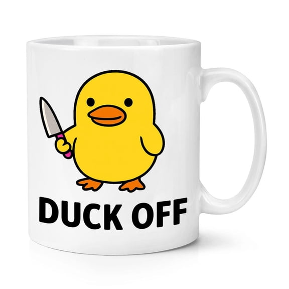 Meme Duck Off 11oz Mug Cup Funny Joke Rude Birthday Grumpy Sarcastic Boss Manager Teacher Doctor Nurse Yellow Duck