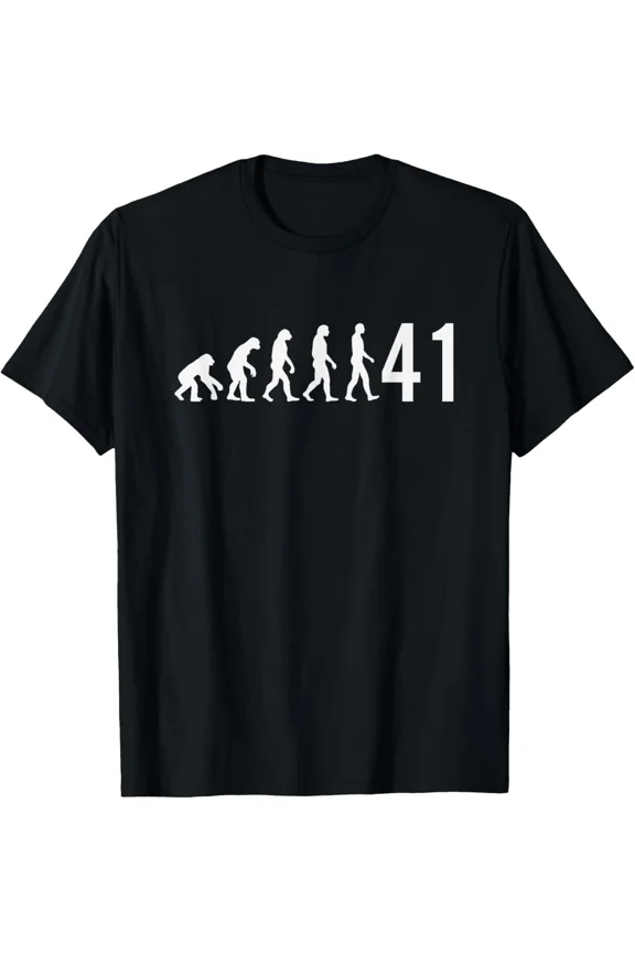 Meme Evolution Of Man Forty One Funny Brainrot Viral Slang Humor Graphic Unisex T-Shirt, S-5XL
