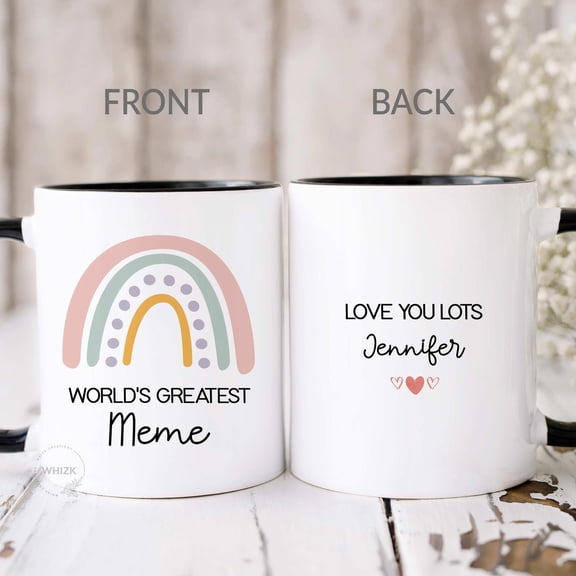 Meme Gifts For Meme Mug Personalized Meme Birthday Gift Mothers Day Gifts From Granddaught