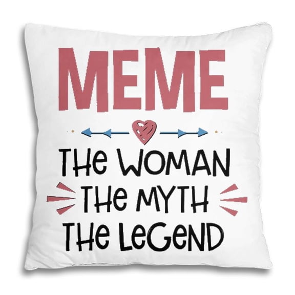 Meme Grandma Gift Meme The Woman The Myth The Legend Pillow
