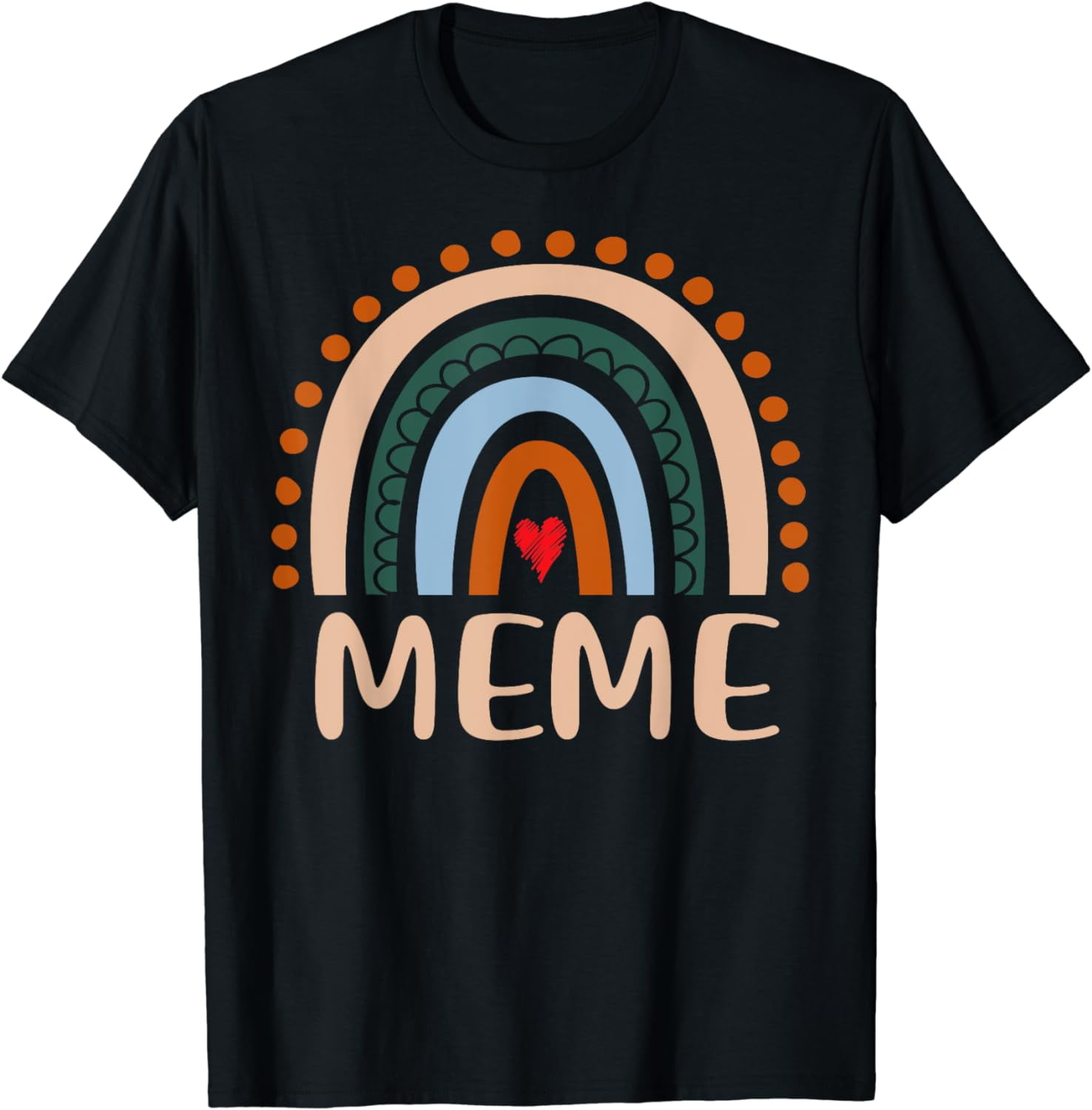Meme Rainbow Grandma Cute Mothers Day Funny Meme T-Shirt - Walmart.com