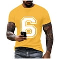 thumbnail image 1 of Meme Shirts Funny Six T-Shirt Birthday Varsity Sports Team Jersey Short Sleeve Novelty Graphic Tee &Christmas Tshirts, 1 of 3