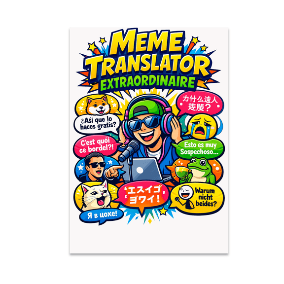 Meme Translator Extraordinaire Art - Meme Lovers - 13x19 Poster Print