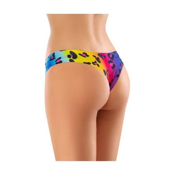 Mememe Pride Cougar Printed Thong XL
