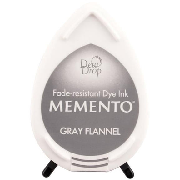 Memento Dew Drop Dye Ink Pad-Gray Flannel
